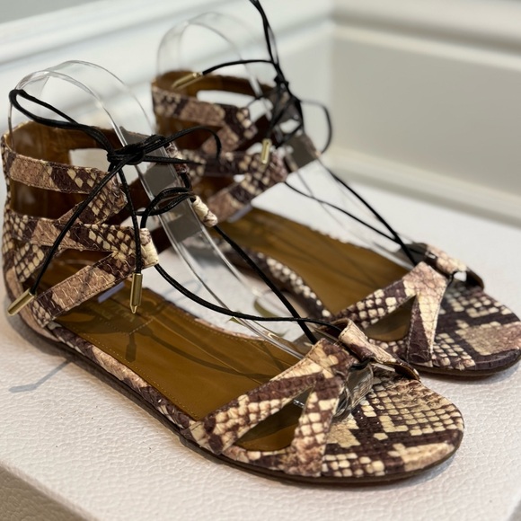 Exceptional Condition Real Python Gladiator Style Sandals by Aquazzura - Picture 6 of 7